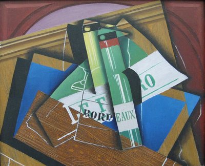The Bordeaux Bottles by Juan Gris